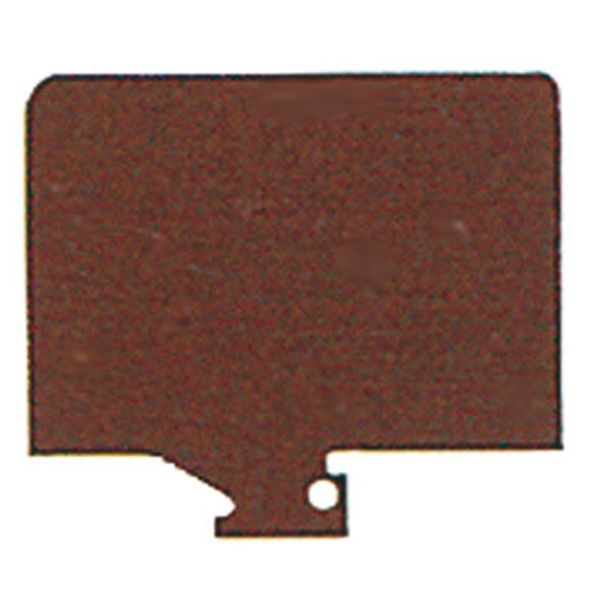 Partition plate (terminal), Intermediate plate, 80 mm x 70 mm, dark br image 1
