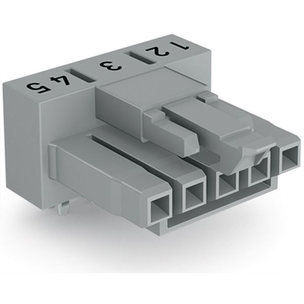 Socket for PCBs angled 5-pole gray image 2