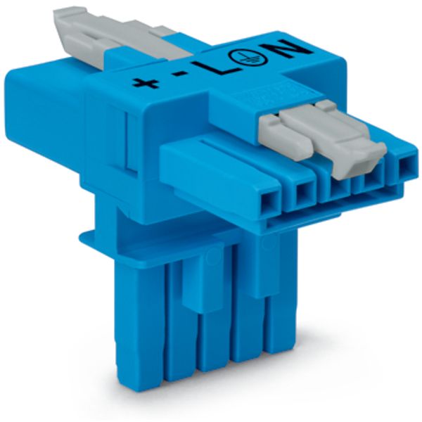 T-distribution connector 5-pole Cod. I blue image 3