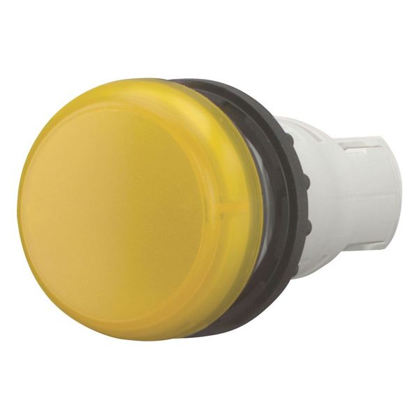 Indicator light, RMQ-Titan, Flush, without light elements, For filament bulbs, neon bulbs and LEDs up to 2.4 W, with BA 9s lamp socket, yellow image 6