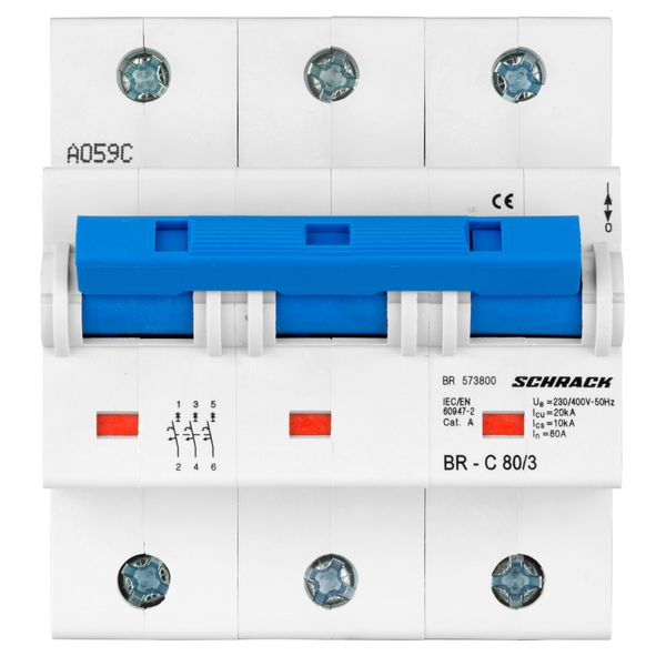 High Current Miniature Circuit Breaker C80/3 image 6