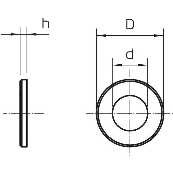 WS M10 D20 A4 Washer  M10 image 2