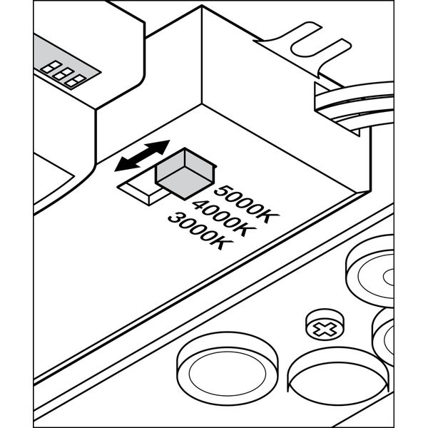 SURFACE CIRCULAR 350 3CCT SENSOR 18W 3CCT IP44 image 17