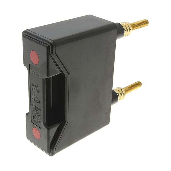Fuse-holder, LV, 100 A, AC 690 V, BS88/A4, 1P, BS, back stud connected, black image 6