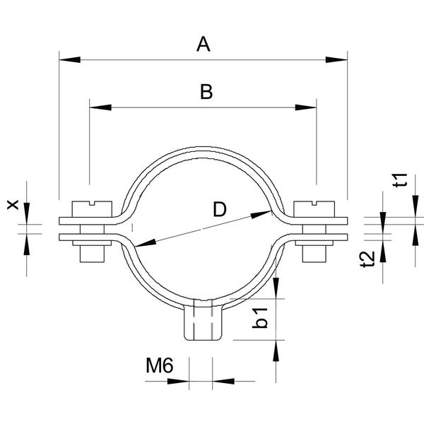 732 14 A4 Distance saddle with threaded connection M6 12,5-14mm image 2