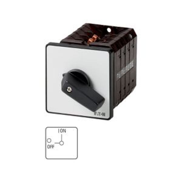 On-Off switch, T5B, 63 A, flush mounting, 3 contact unit(s), 6 pole, with black thumb grip and front plate image 5