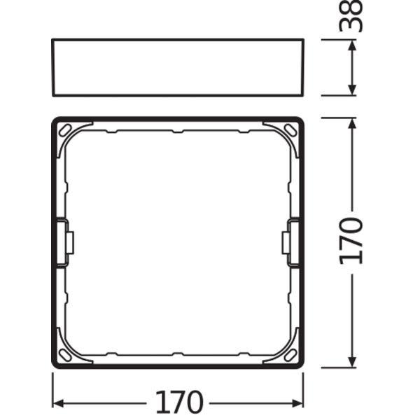 DOWNLIGHT SLIM SQUARE FRAME 155 WT image 2