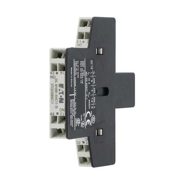 Auxiliary contact module, 2 pole, Ith= 10 A, 1 N/O, 1 NC, Side mounted, Spring-loaded terminals, DILM40 - DILM225A image 8