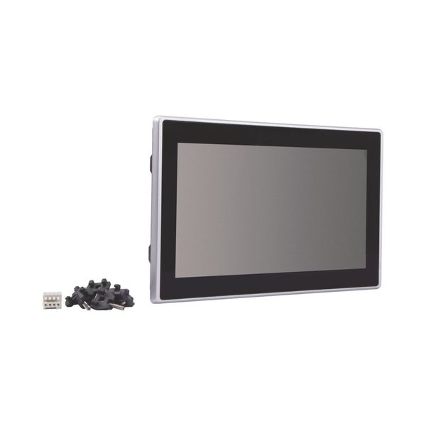 Control panel, 24VDC, 10 Inches PCT-Display, 1024x600 pixels, 2xEthernet, 1xRS232, 1xRS485, 1xCAN, 1xSD card slot, PLC function can be fitted by user image 10