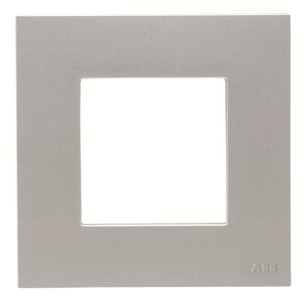 N2271.1 PL Frame 1-gang / 2-modules - Basic - Silver image 1