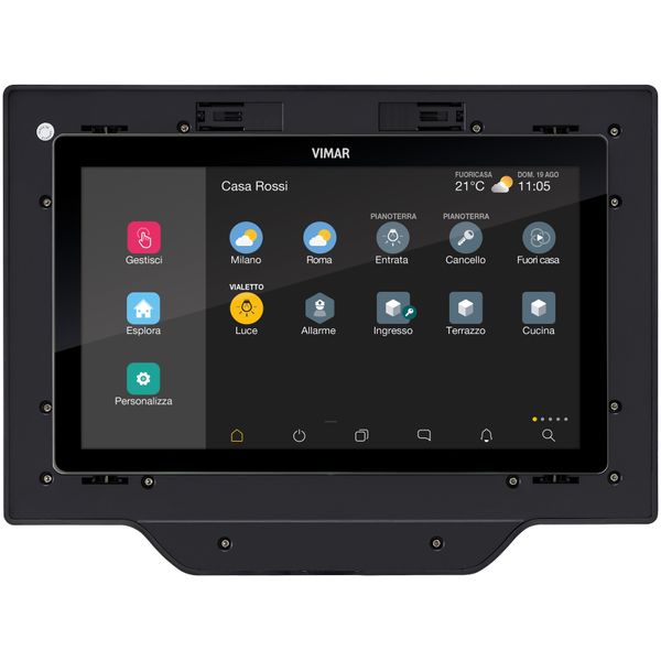 IP 10in touch screen PoE black image 1