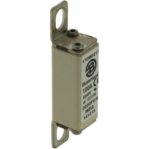 Fuse-link, high speed, 100 A, AC 660 V, size 0000, 18 x 19 x 80 mm, aR, UL image 4