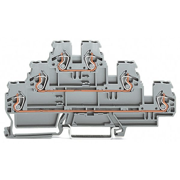 Triple-deck terminal block Through/through/through terminal block for image 3