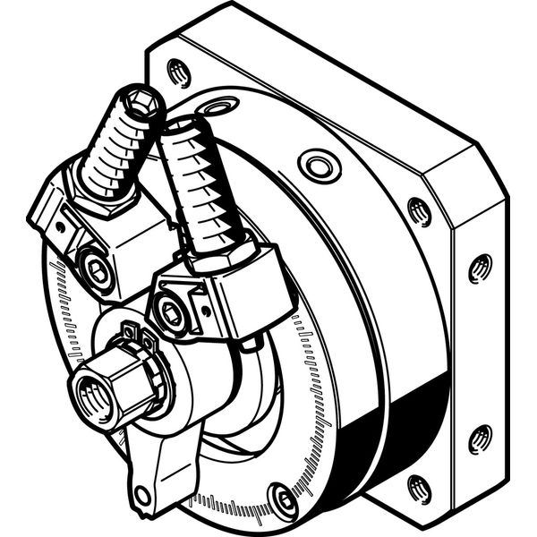 DSM-40-270-P1-FW-A-B Rotary actuator image 1