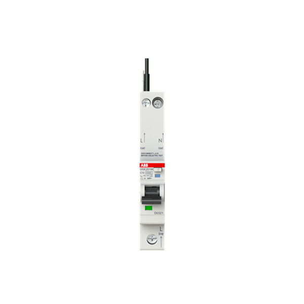 DSE201 M C10 A100 - N Black Residual Current Circuit Breaker with Overcurrent Protection image 3