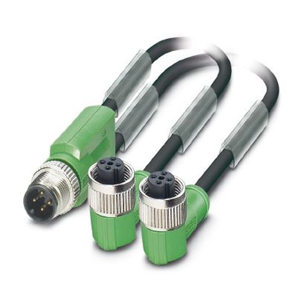 SAC-3P-M12Y/2X3,5-PUR/M12FRBNLY - Sensor/actuator cable image 2