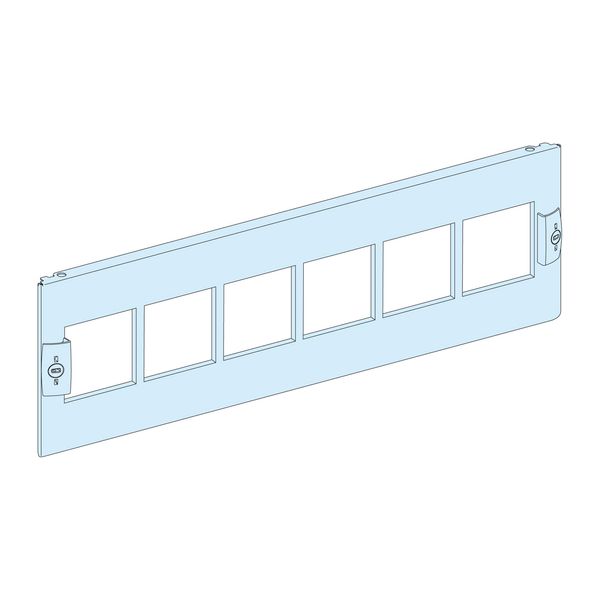 FRONT PLATE WITH 6 CUT-OUT 72x72METERING DEV/P-BUTTON WIDTH 600/650 3M image 1