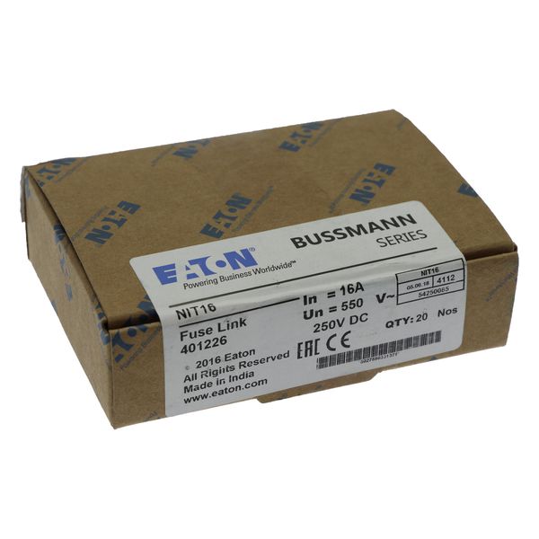 Fuse-link, LV, 16 A, AC 550 V, DC 250 V, BS88/A1, 14 x 56 mm, gL/gG, BS image 11