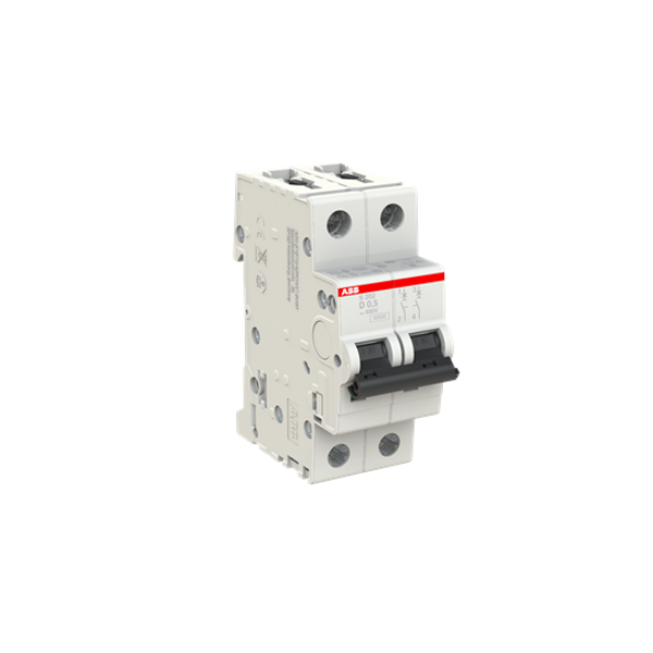 S202-D0.5 Miniature Circuit Breaker - 2P - D - 0.5 A image 2