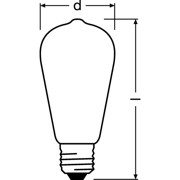 PARATHOM® Retrofit CLASSIC ST 55 6.5 W/2700K E27 image 3