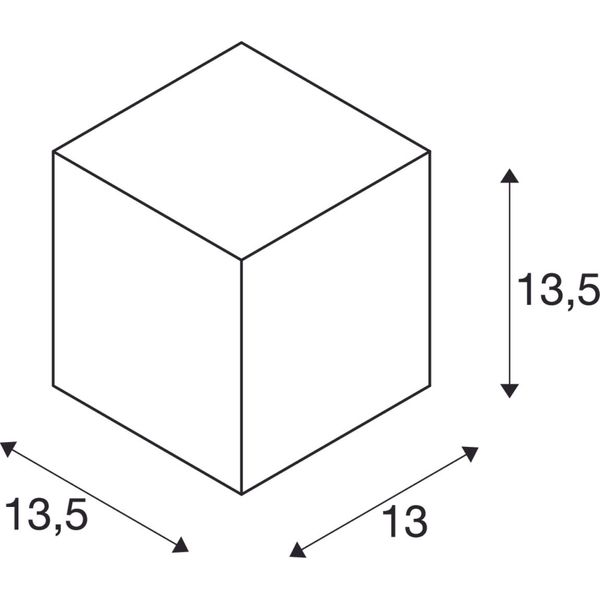 BIG THEO WALL OUT ES111, GU10, max.75W, square, silvergrey image 6