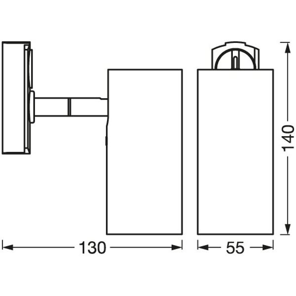 TRACKLIGHT SPOT CYLINDER GU10 BLACK image 9