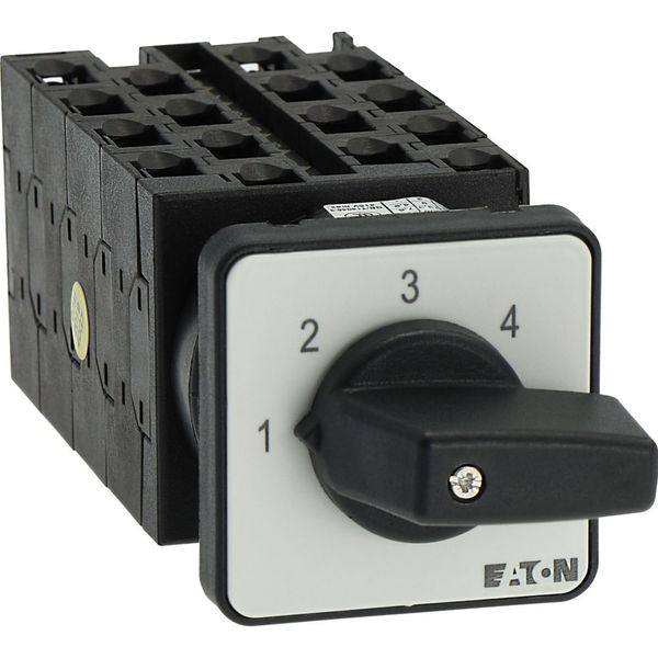 Step switches, T0, 20 A, flush mounting, 8 contact unit(s), Contacts: 16, 45 °, maintained, Without 0 (Off) position, 1-4, Design number 8477 image 38