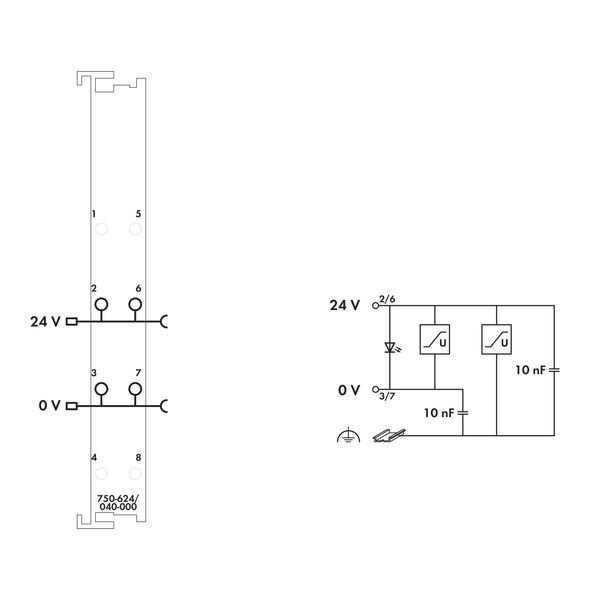 Filter module for field-side power supply (surge) 24 VDC Higher isolat image 7