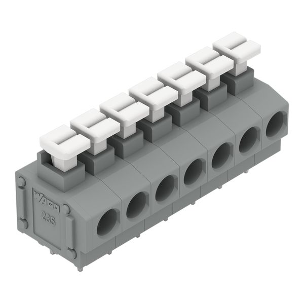 PCB terminal block push-button 1.5 mm² gray image 1