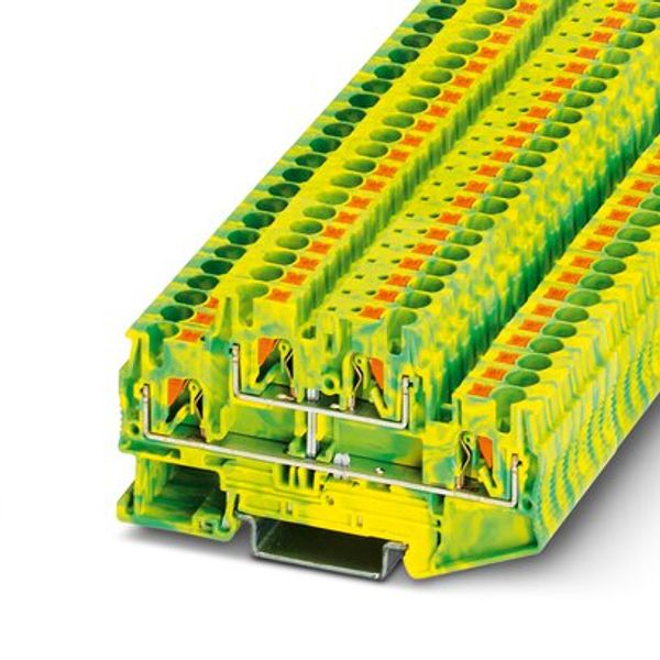 Protective conductor double-level terminal block image 3