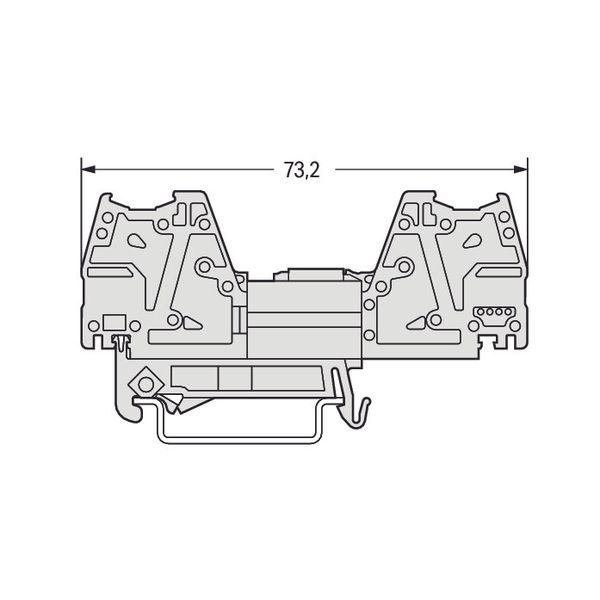 Mounting adapter for snap-fit mounting to male connectors with CAGE CL image 1