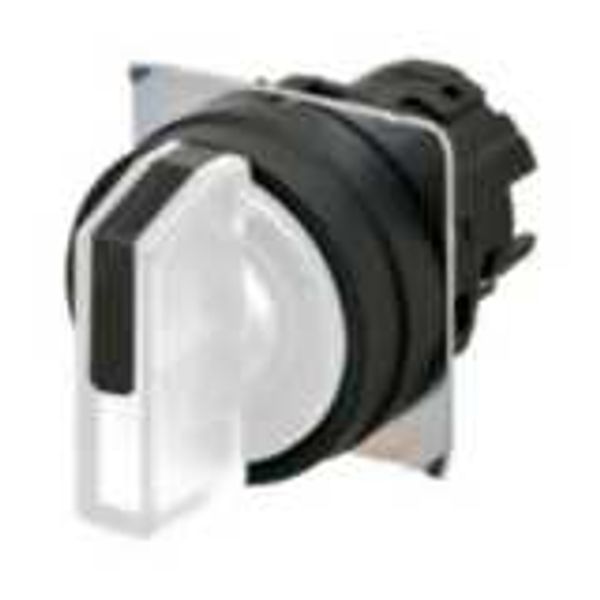 Selector A22NZ Ã˜22, 3 position, Lighted, bezel PLASTIC, MANUAL, COLOR A2270478E image 3