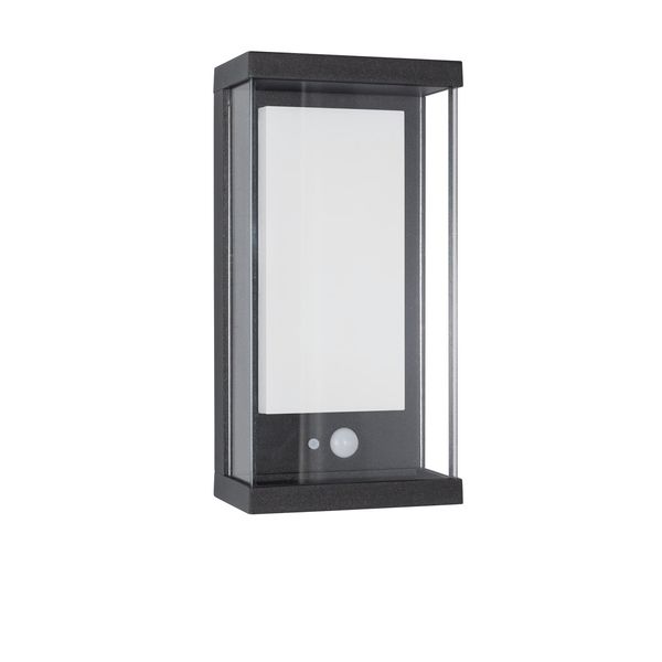 Anthracite Die-Casting Aluminium Clear Glass & Acrylic Diffuser LED 1.5 Watt 152Lm 3000K 3.7 Volt Beam Angle 87O IP65 Solar / Switch On/Off L: 12.6 W: 8.3 H: 25.2 cm image 1