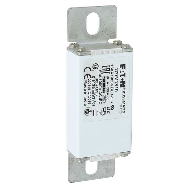 Fuse-link, high speed, 160 A, DC 1000 V, size 000, 24 x 36 x 115 mm, aR, IEC image 8