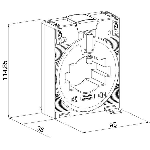 Plug-in current transformer Primary rated current: 1500 A Secondary ra image 3