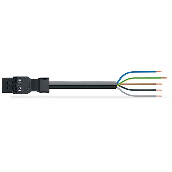 pre-assembled connecting cable Eca Plug/open-ended black image 2