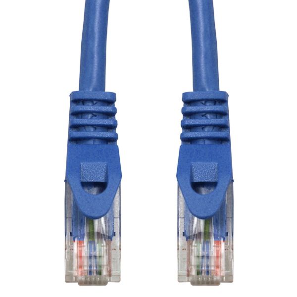 Patchcord RJ45 unshielded, Cat.5e, PVC, blue, 2.0m image 2