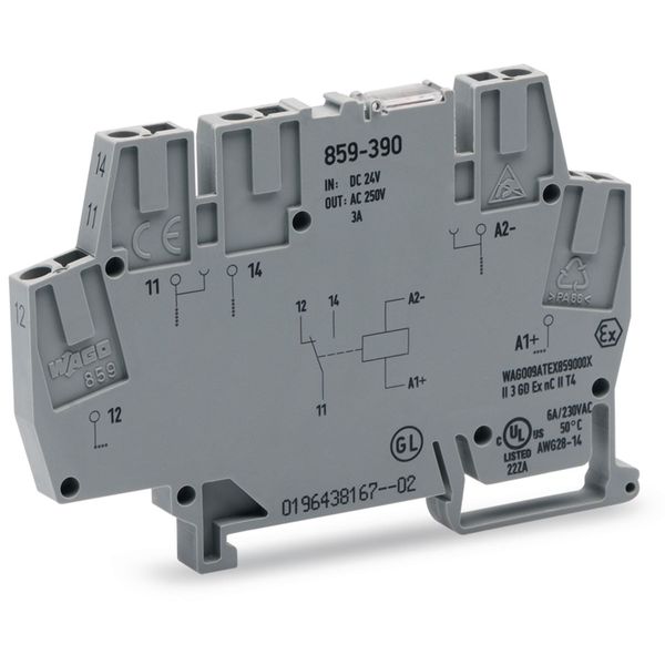 Relay module Nominal input voltage: 36 VDC 1 changeover contact image 3