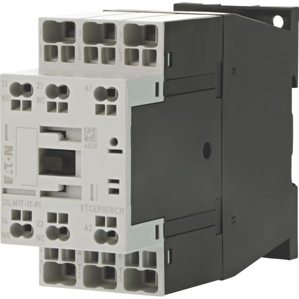 Contactor, 3 pole, 380 V 400 V 8.3 kW, 1 N/O, 1 NC, RDC 24: 24 - 27 V DC, DC operation, Push in terminals image 4