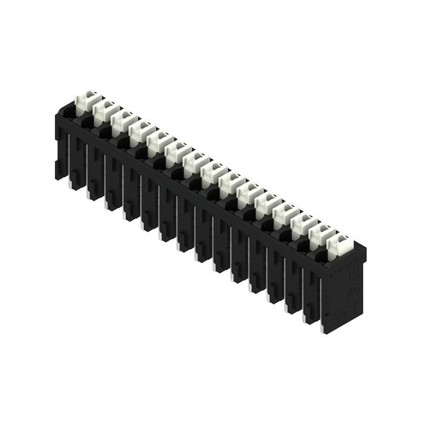 PCB terminal, 3.81 mm, Number of poles: 15, Conductor outlet direction image 2