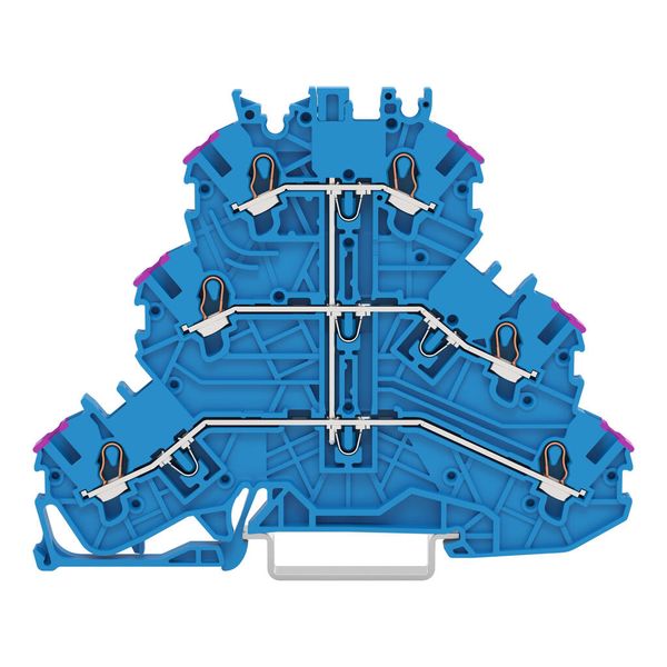 Triple-deck terminal block image 1