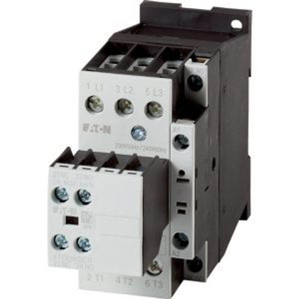 Contactor, 380 V 400 V 7.5 kW, 2 N/O, 1 NC, RDC 24: 24 - 27 V DC, DC operation, Screw terminals image 5