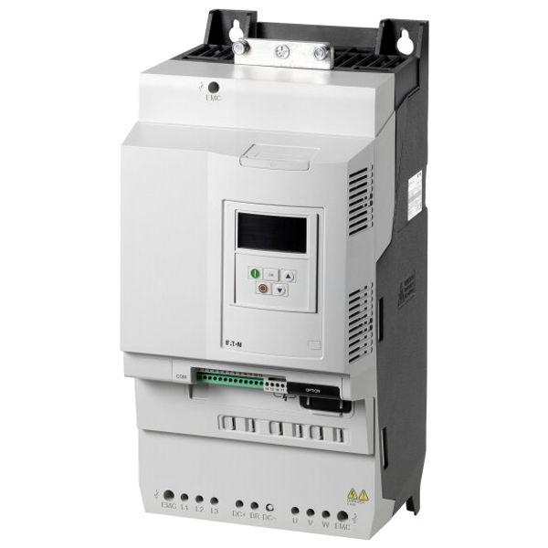 Frequency inverter, 230 V AC, 3-phase, 72 A, 18.5 kW, IP20/NEMA 0, Radio interference suppression filter, Additional PCB protection, DC link choke, FS image 4