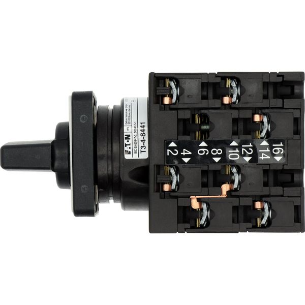 Multi-speed switches, T3, 32 A, flush mounting, 4 contact unit(s), Contacts: 8, 60 °, maintained, With 0 (Off) position, 1-0-2, Design number 8441 image 19