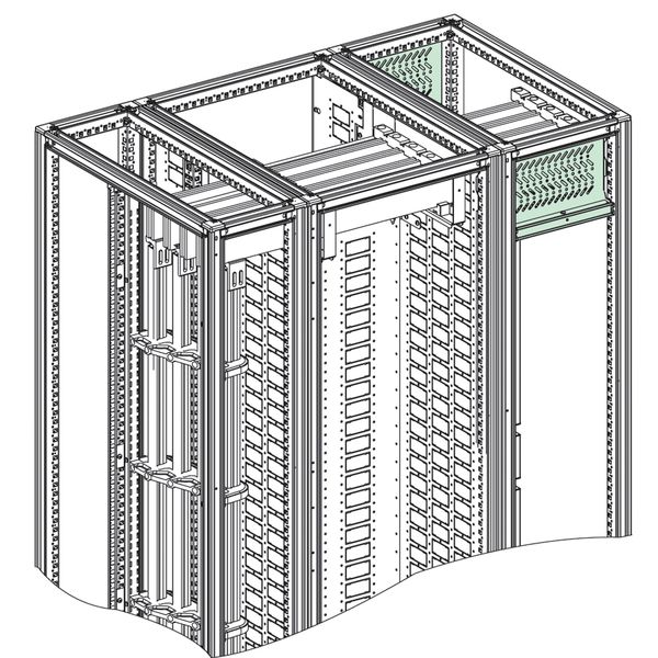 Spacial SFM horizontal busbar barrier 3M - form 2b - W400 mm image 1