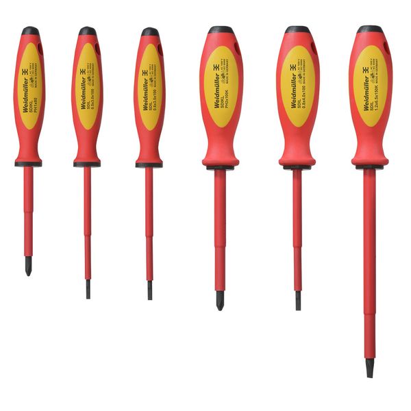 Screwdriver set, Insulated slotted and crosshead Phillips screwdriver  image 1