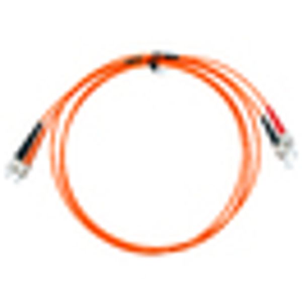 FO Patchcord Duplex ST/FC,62,5/125æm OM1, LS0H, orange, 2m image 5