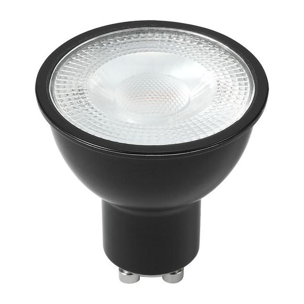 LED GU10 MR16 53.5x50 230V 430Lm 5W 827 35° AC Black Dim image 1