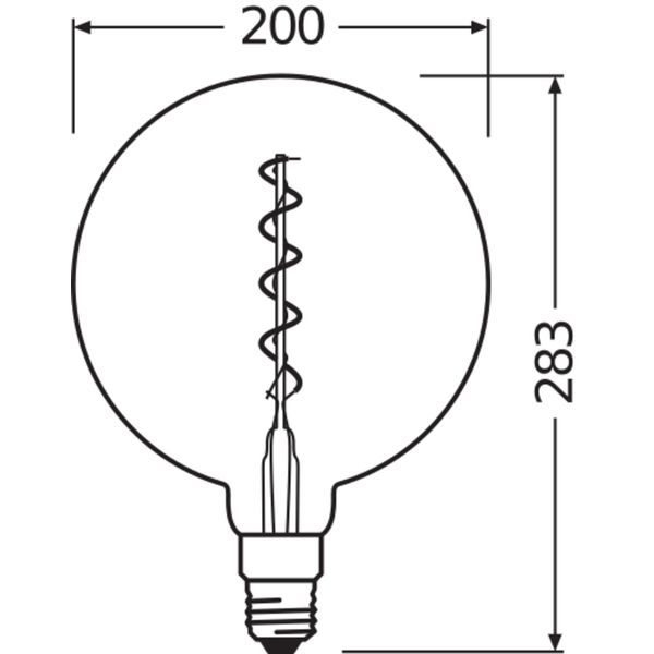 Vintage 1906® LED CLASSIC GLOBE 4W 818 Smoke E27 image 14