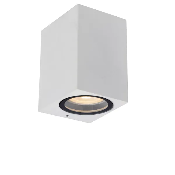 Lucide ZARO - Wall spotlight Outdoor - 1xGU10 - IP44 - White image 1